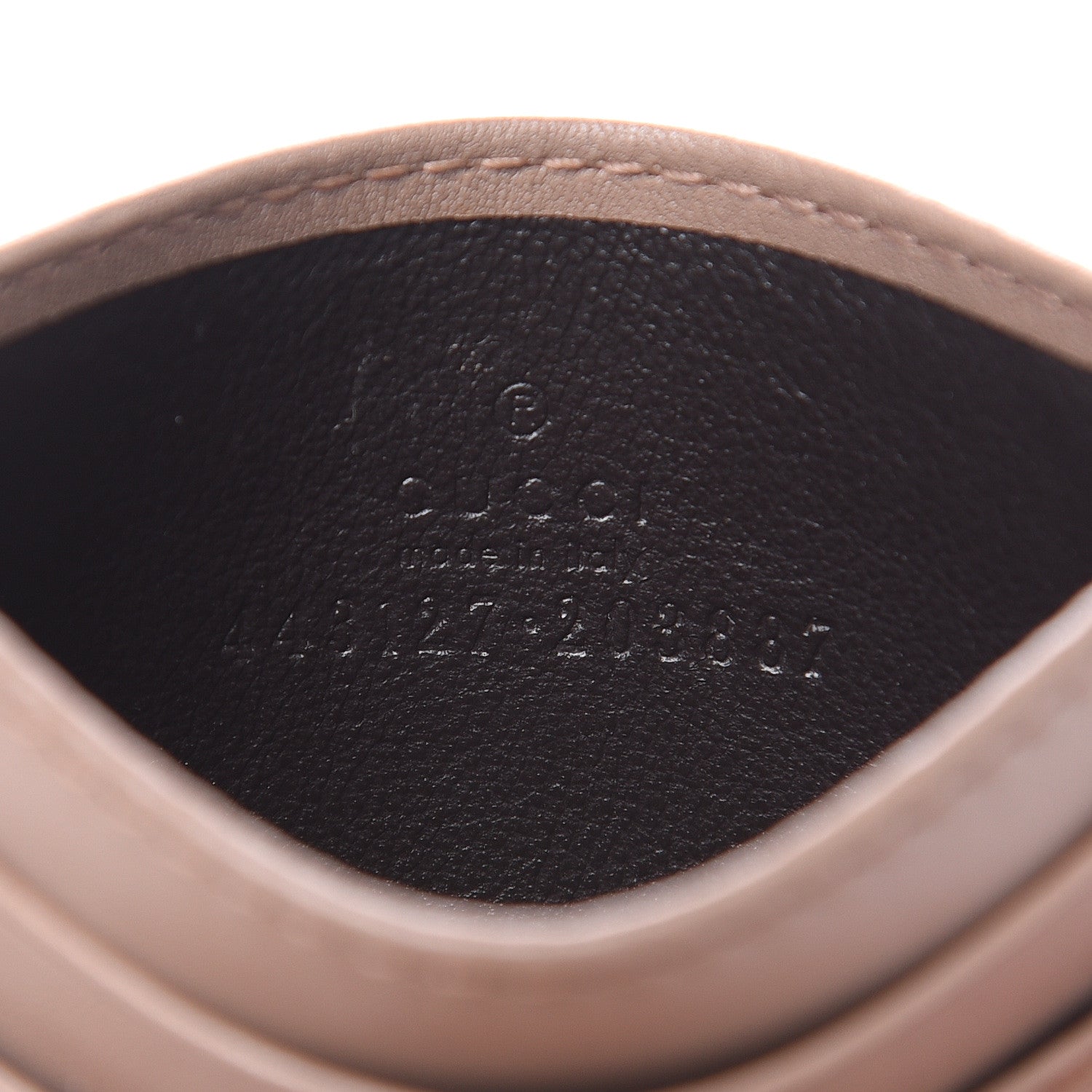 Gucci Calfskin Matelasse GG Marmont Card Holder Porcelain Rose 6 of 9