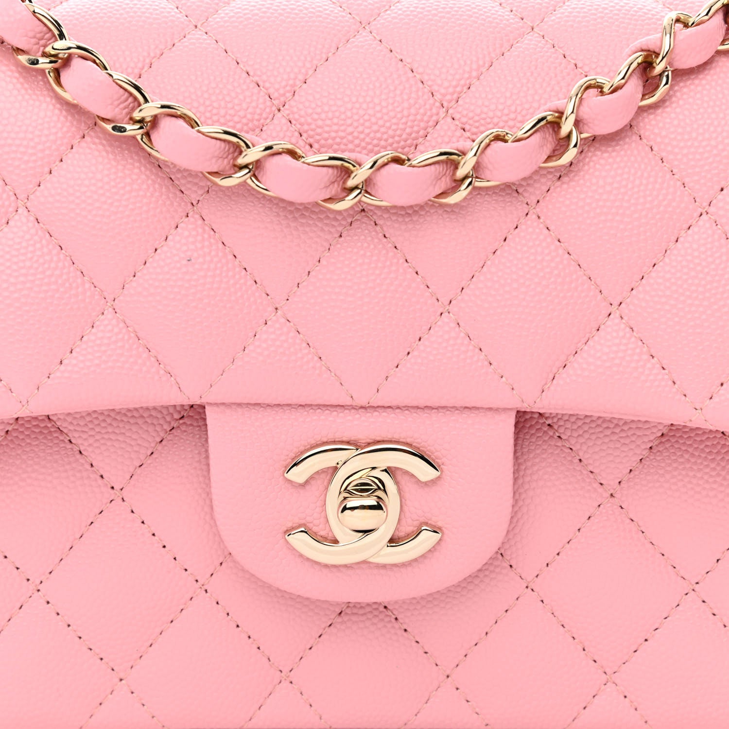 Chanel Caviar Quilted Small Double Flap Pink 8 of 11