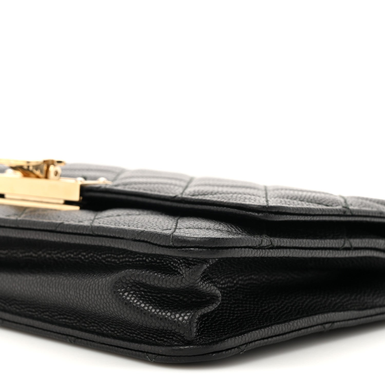 Chanel Caviar Quilted Golden Class Wallet On Chain WOC Black 10 of 12
