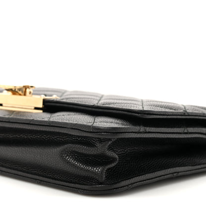 Chanel Caviar Quilted Golden Class Wallet On Chain WOC Black 10 of 12