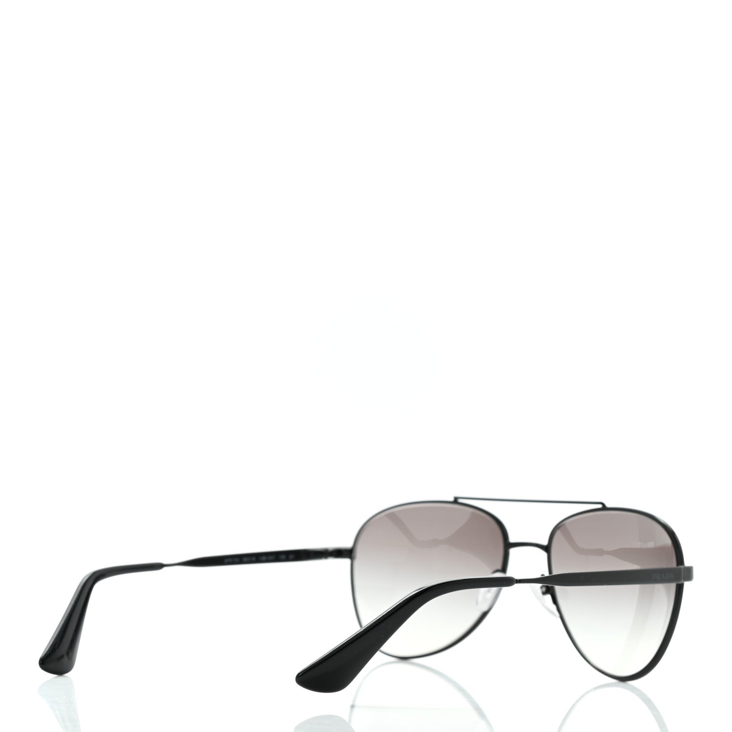 Prada Aviator Sunglasses SPR 70V Black 4 of 6