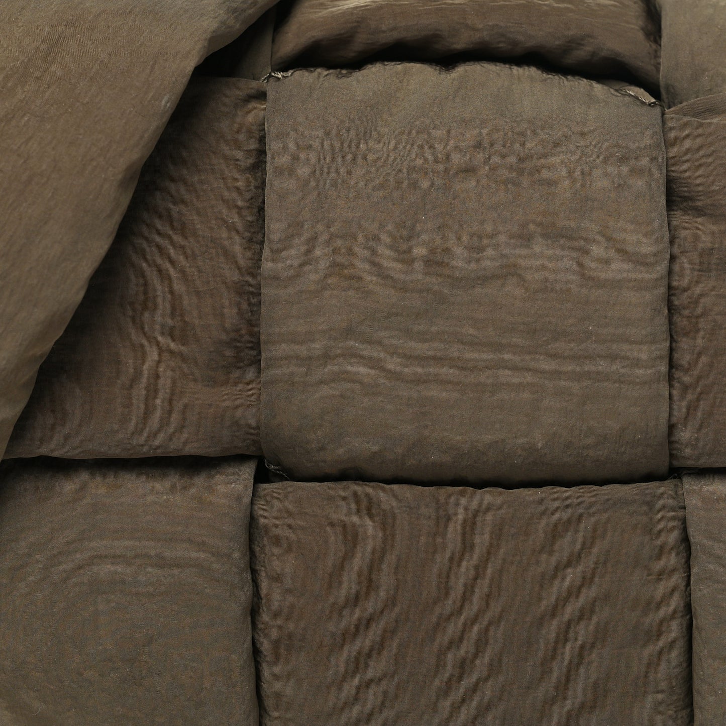 Nylon Intrecciato Padded Tech Small Cassette Bag Mud