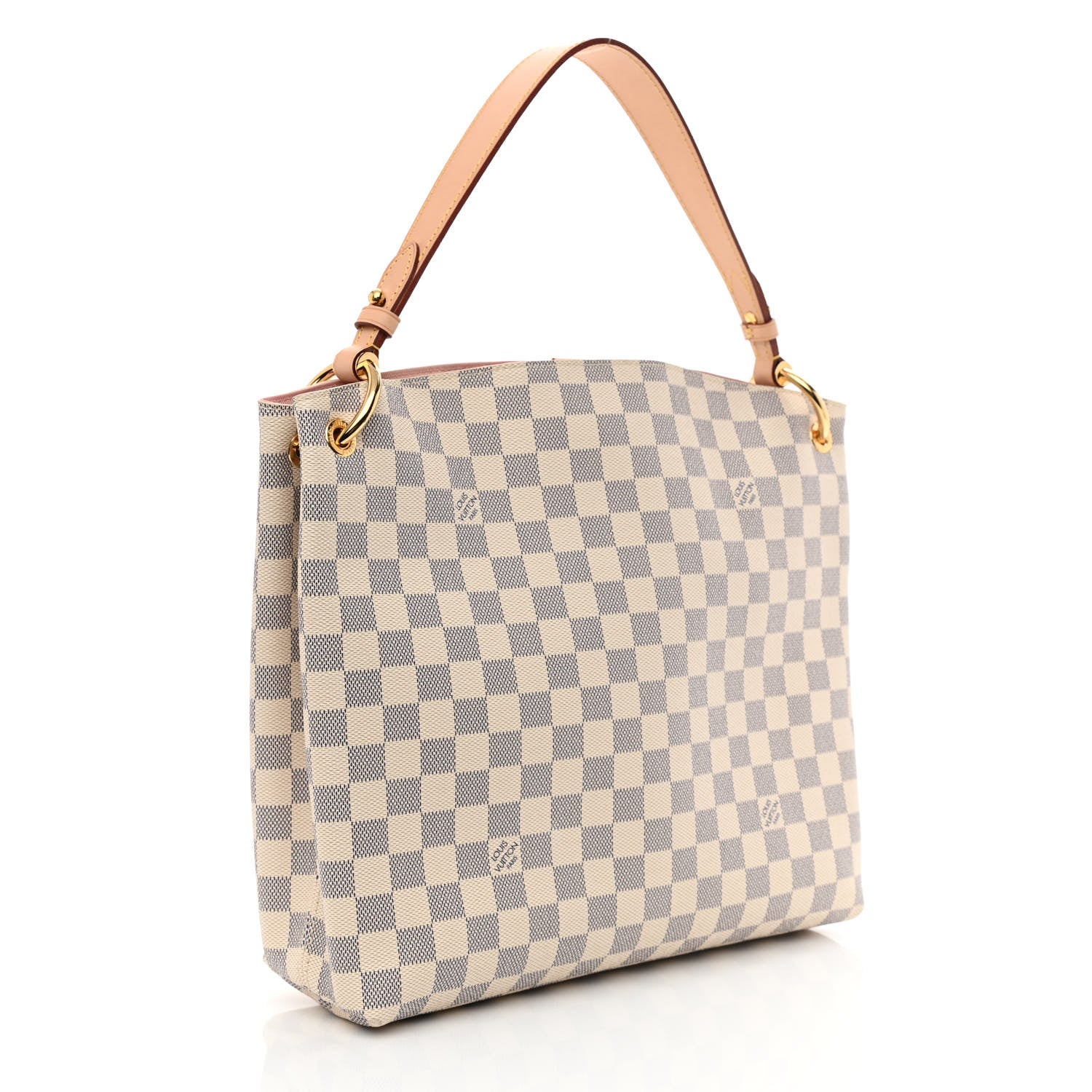 Louis Vuitton Damier Azur Graceful PM Rose Ballerine 3 of 9