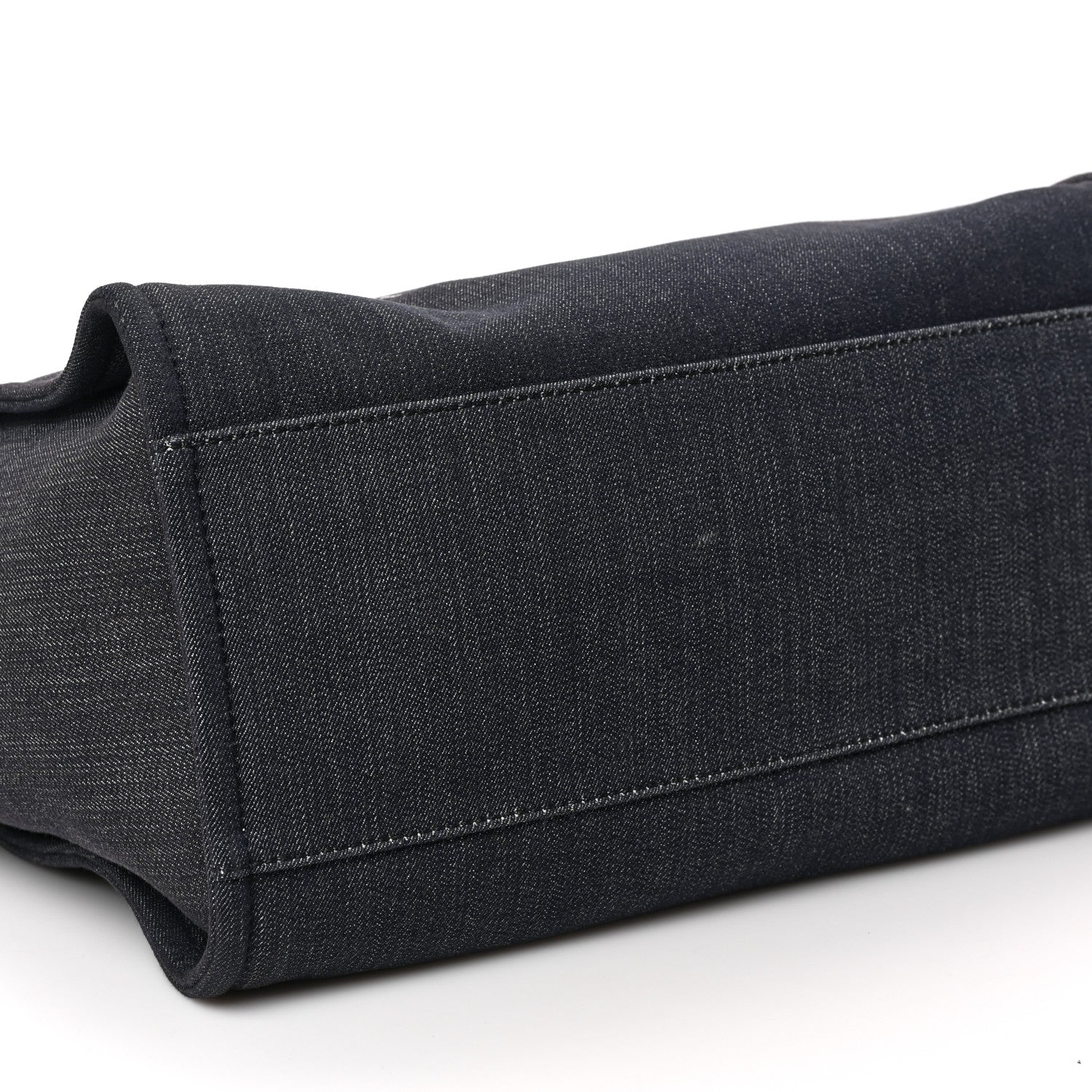 Chanel Canvas Large Deauville Tote Dark Blue 5 of 14