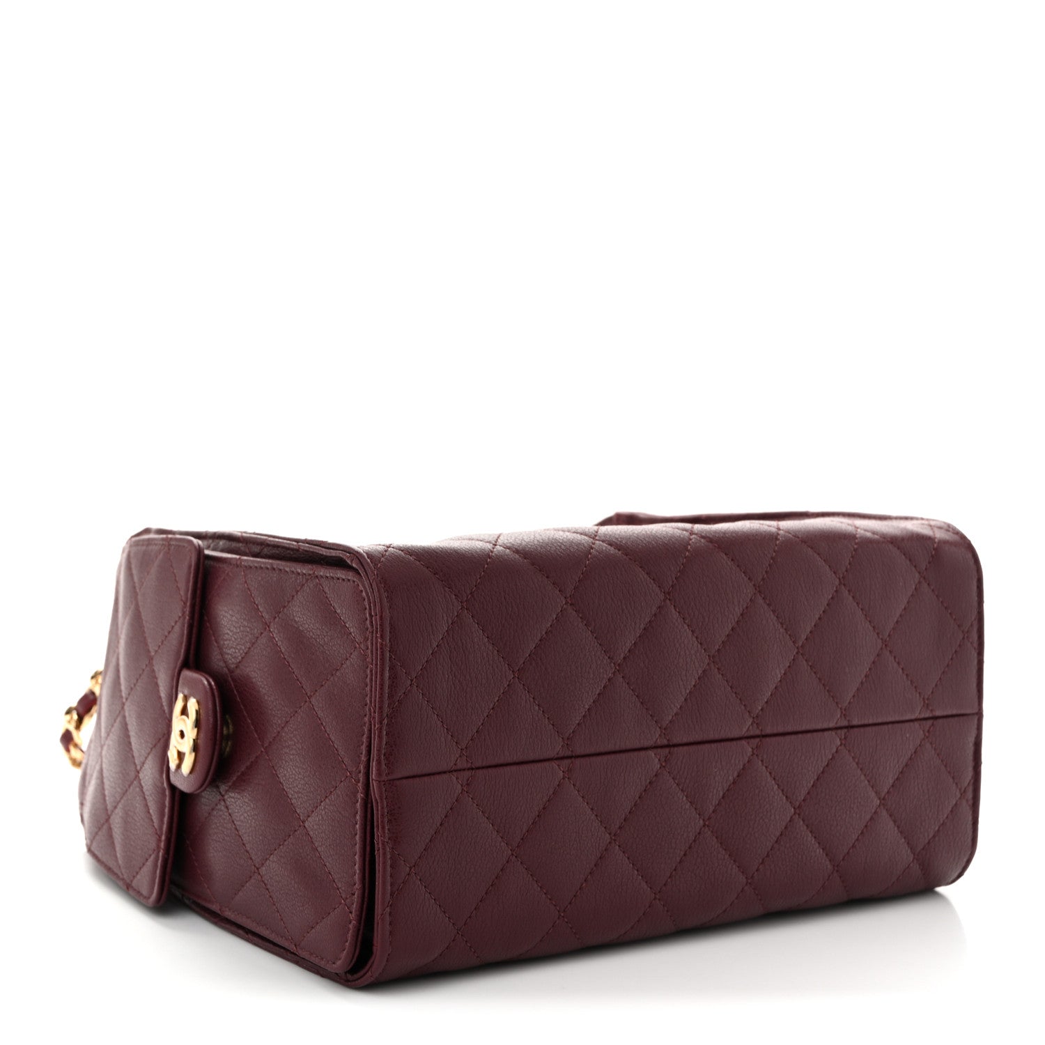 Chanel Caviar Quilted Small Chanel 25 Handbag Burgundy 4 of 11