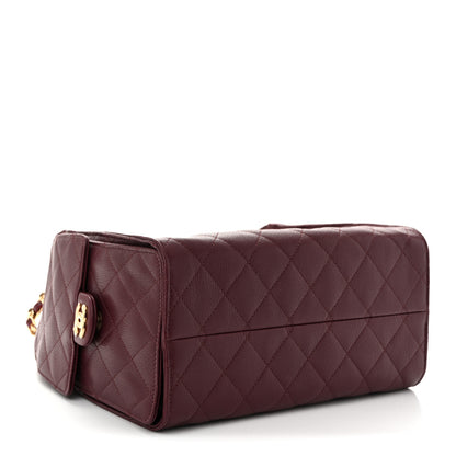 Chanel Caviar Quilted Small Chanel 25 Handbag Burgundy 4 of 11