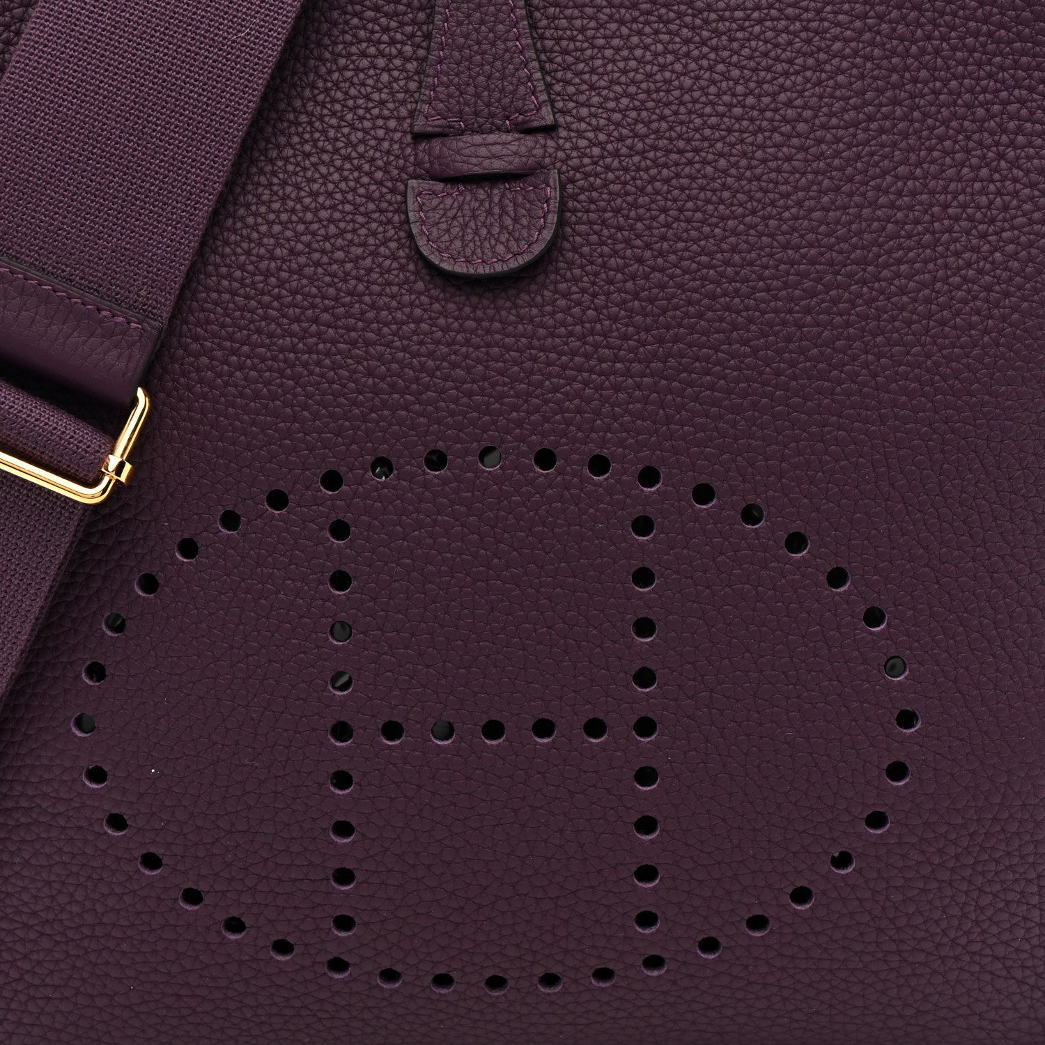 Hermes Taurillon Clemence EVELYNE III PM Cassis 8 of 13