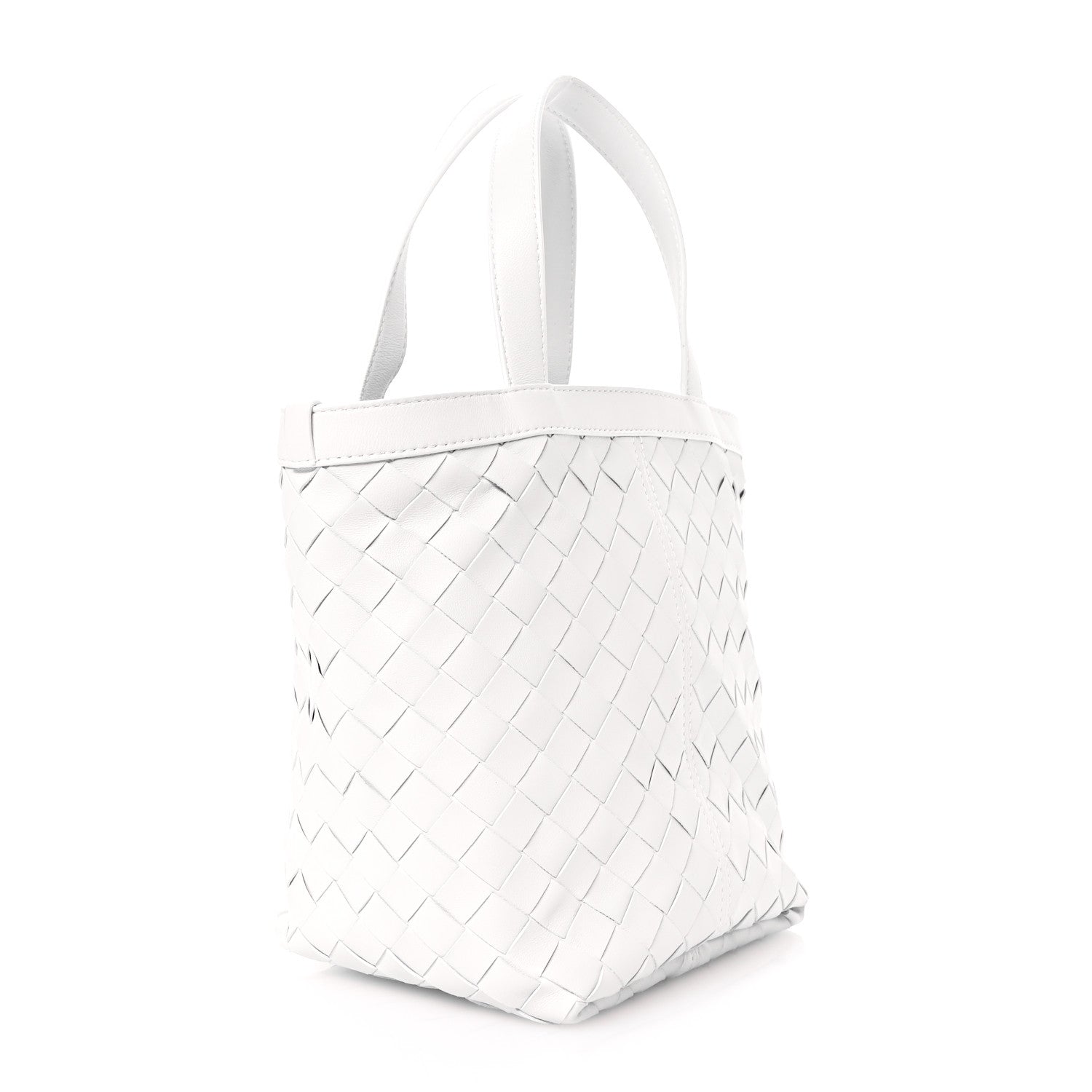 Bottega Veneta Nappa Intrecciato Small Flip Flap Tote Chalk 3 of 9
