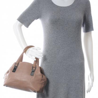 Chanel Caviar Square Stitched Tote Beige 2 of 7