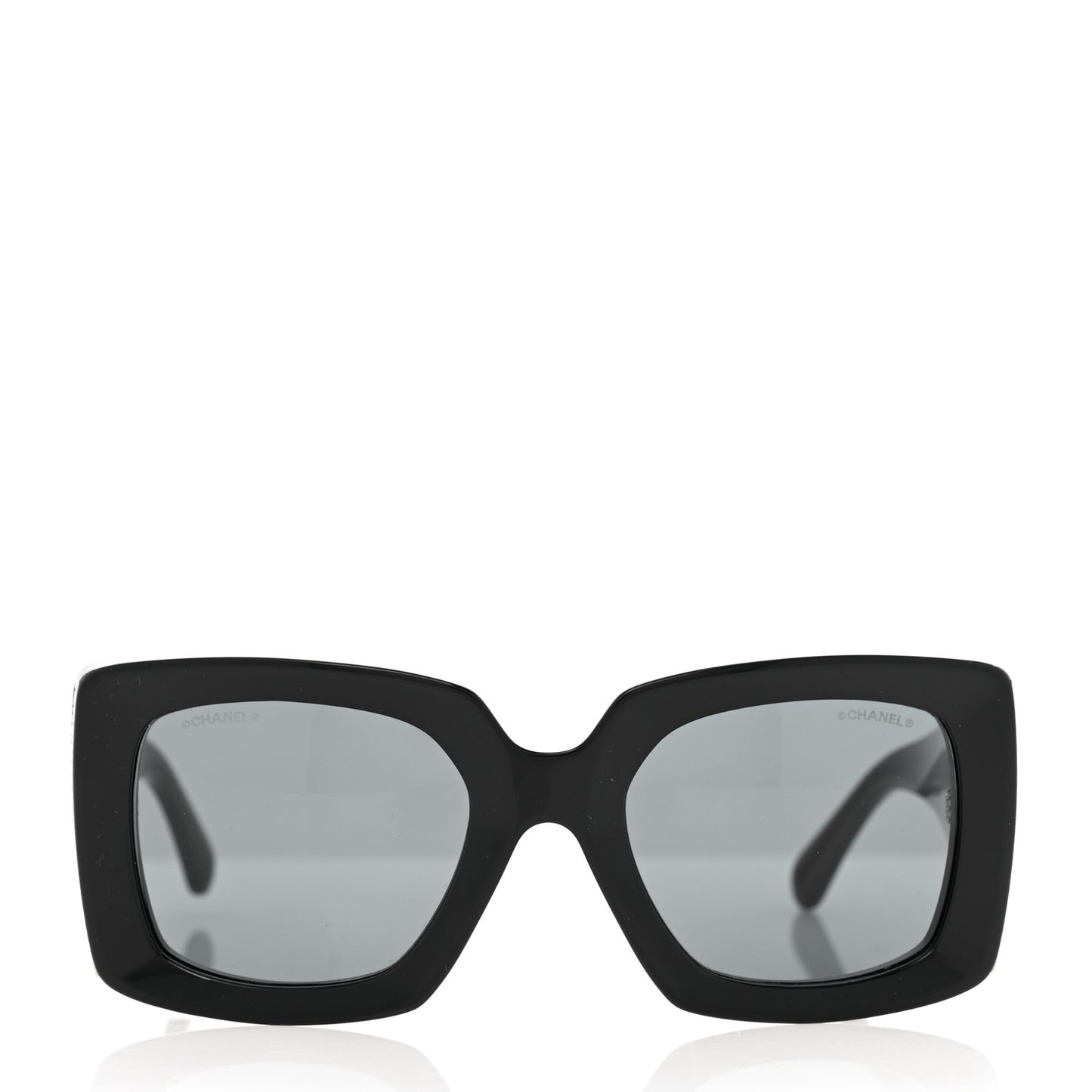 Acetate Rectangle Sunglasses 5435 Black