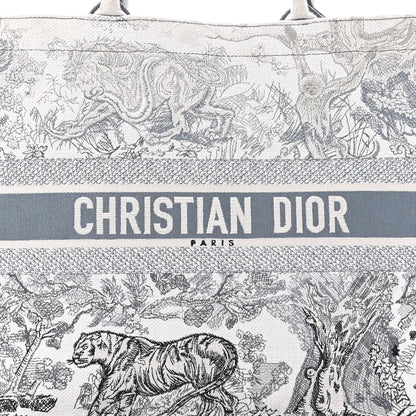 Christian Dior Gradient Canvas Embroidered Large Dioriviera Toile De Jouy Book Tote Blue 8 of 13