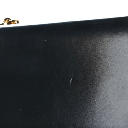 Celine Shiny Calfskin Triomphe Chain Shoulder Bag Black 12 of 12
