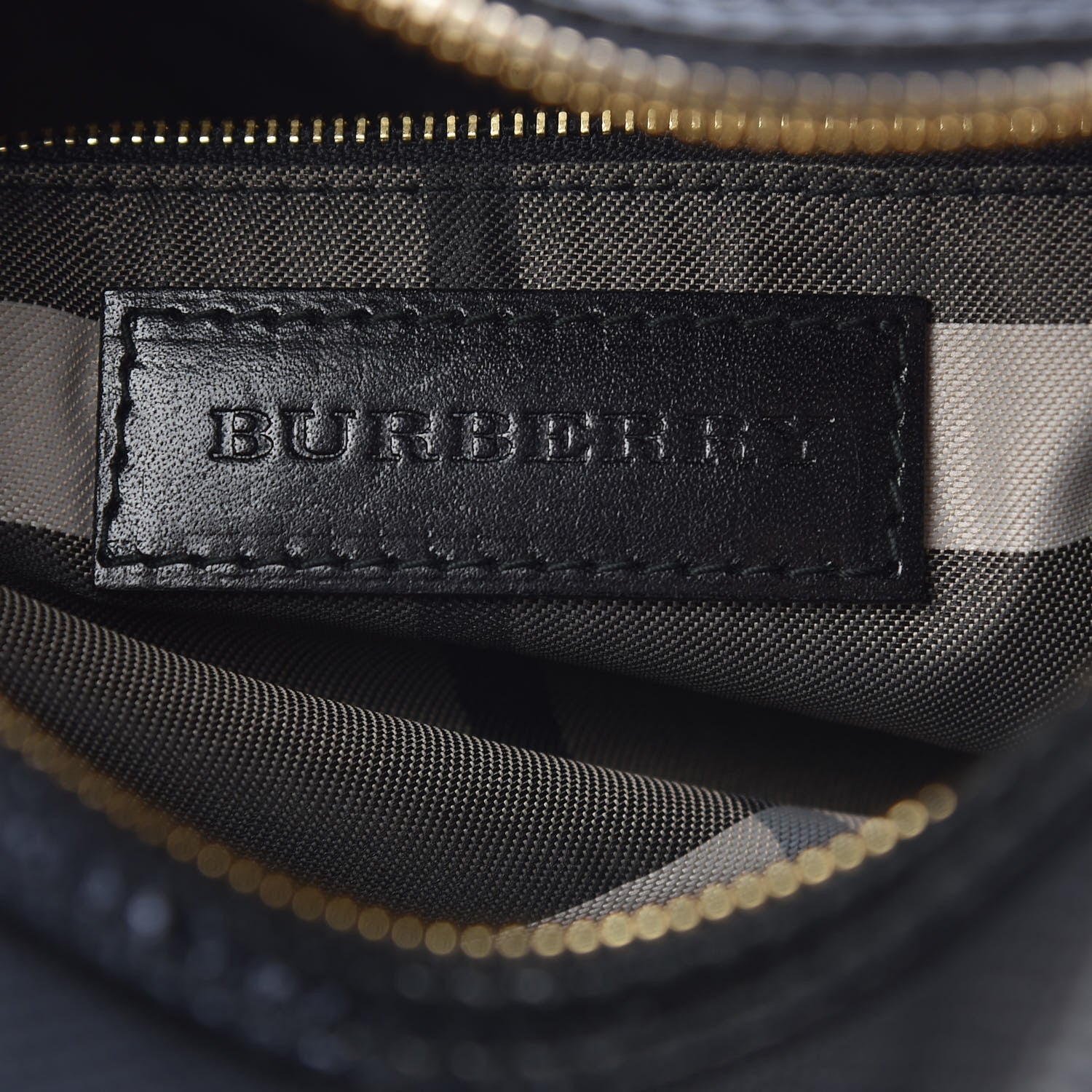 Burberry Calfskin Perforated Ellers Satchel Black 6 of 31