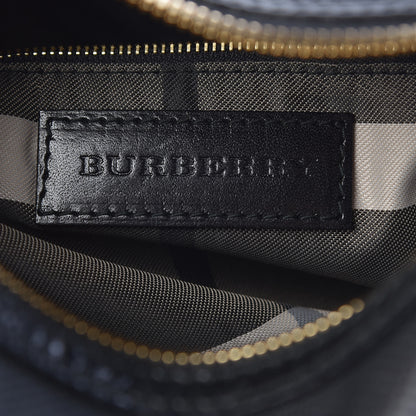 Burberry Calfskin Perforated Ellers Satchel Black 6 of 31