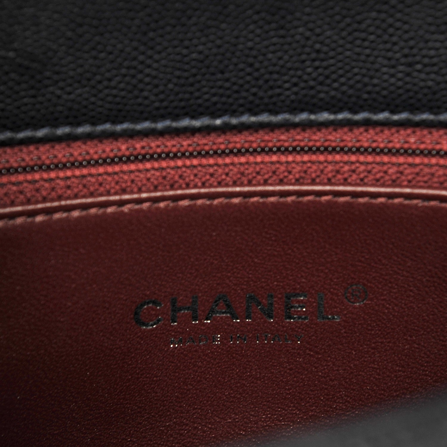 Chanel Caviar Lizard Quilted Small Coco Handle Flap Navy 6 of 9