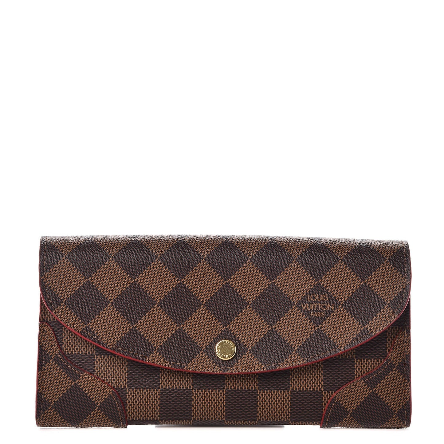 Damier Ebene Caissa Wallet Cherry