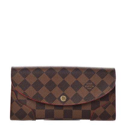 Louis Vuitton Damier Ebene Caissa Wallet Cherry 1 of 7