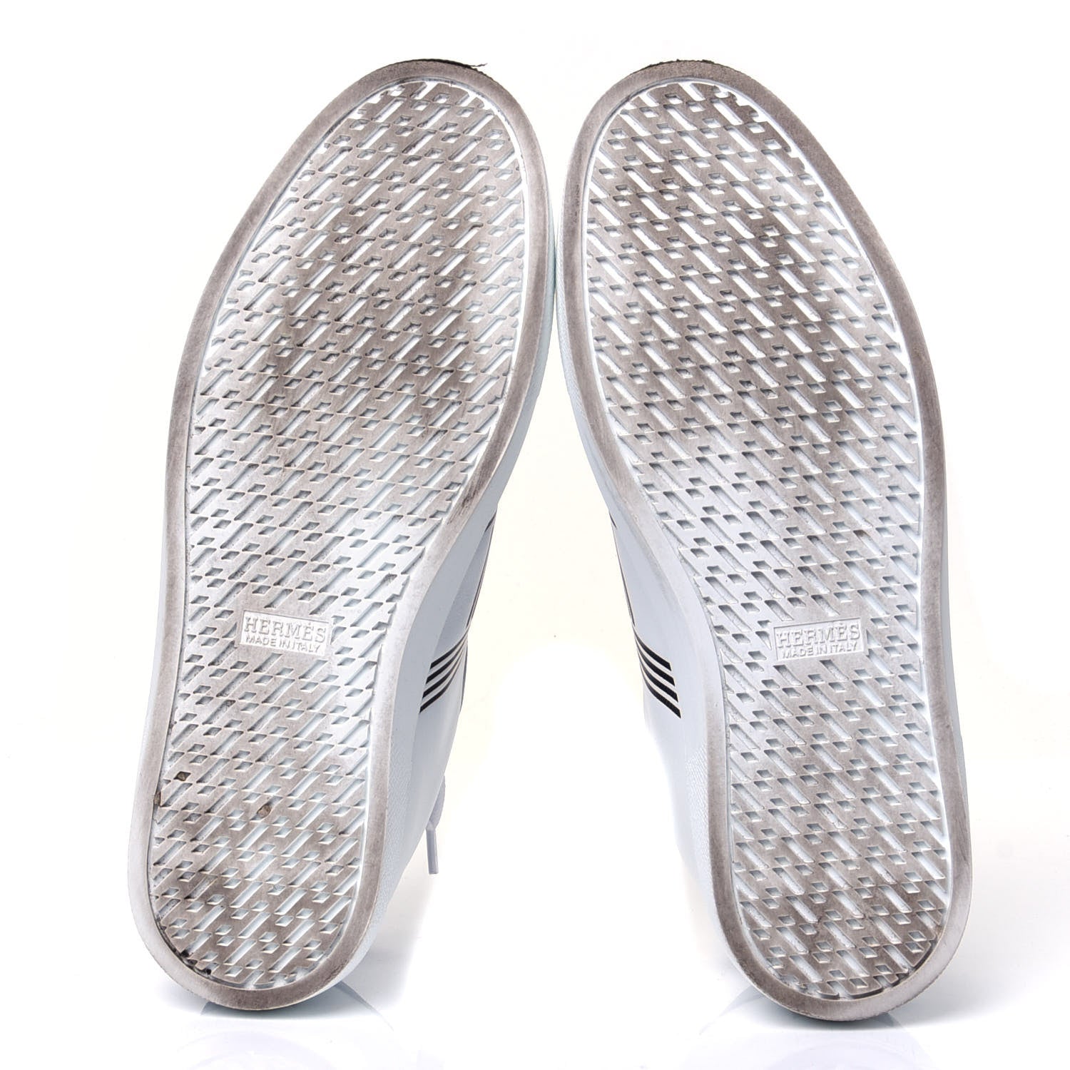 Hermes Calfskin Womens Avantage Sneakers 39 White Marine 7 of 10