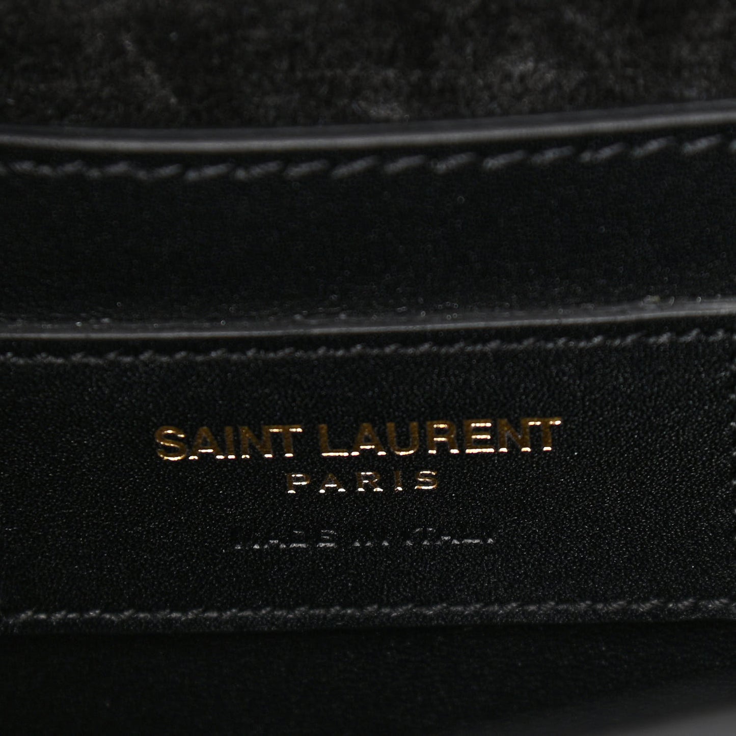 Calfskin Small Classic Monogram Kate Tassel Satchel Black