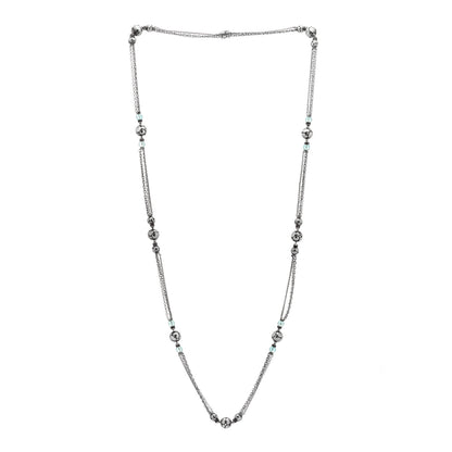 John Hardy Sterling Silver Blue Topaz Kali Station Necklace 1 of 4