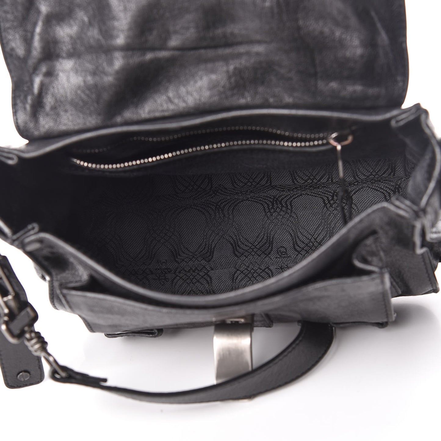 Lambskin PS1 Mini Pouch Messenger Black