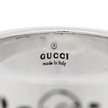 Gucci Sterling Silver Narrow GucciGhost Hamlet Skull Ring 52 6 4 of 4