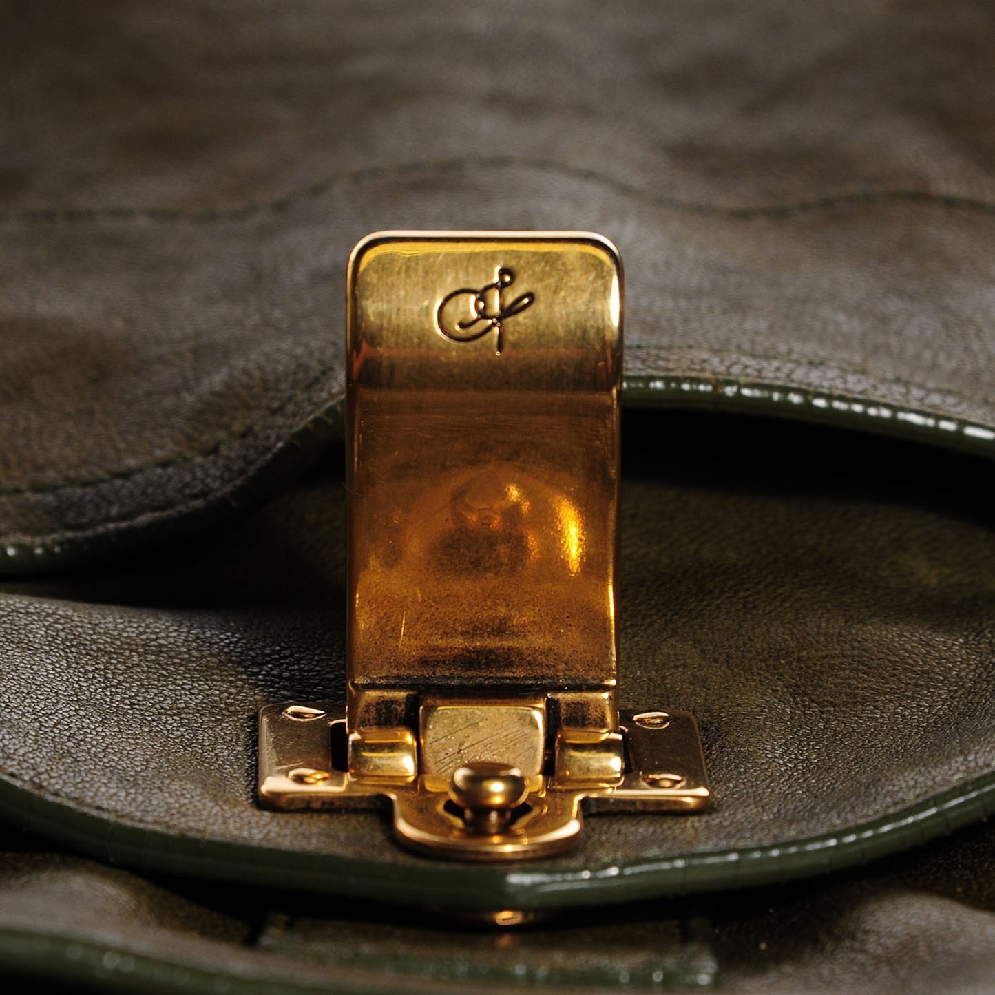Lambskin Extra Large PS1 Satchel Military