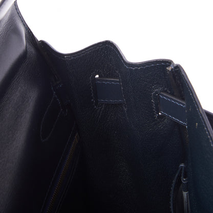 Hermes Box Kelly Retourne 32 Indigo 16 of 31
