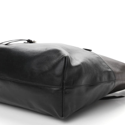 Miu Miu Vitello Soft Calfskin Shopping Tote Nocciolo Black 9 of 9