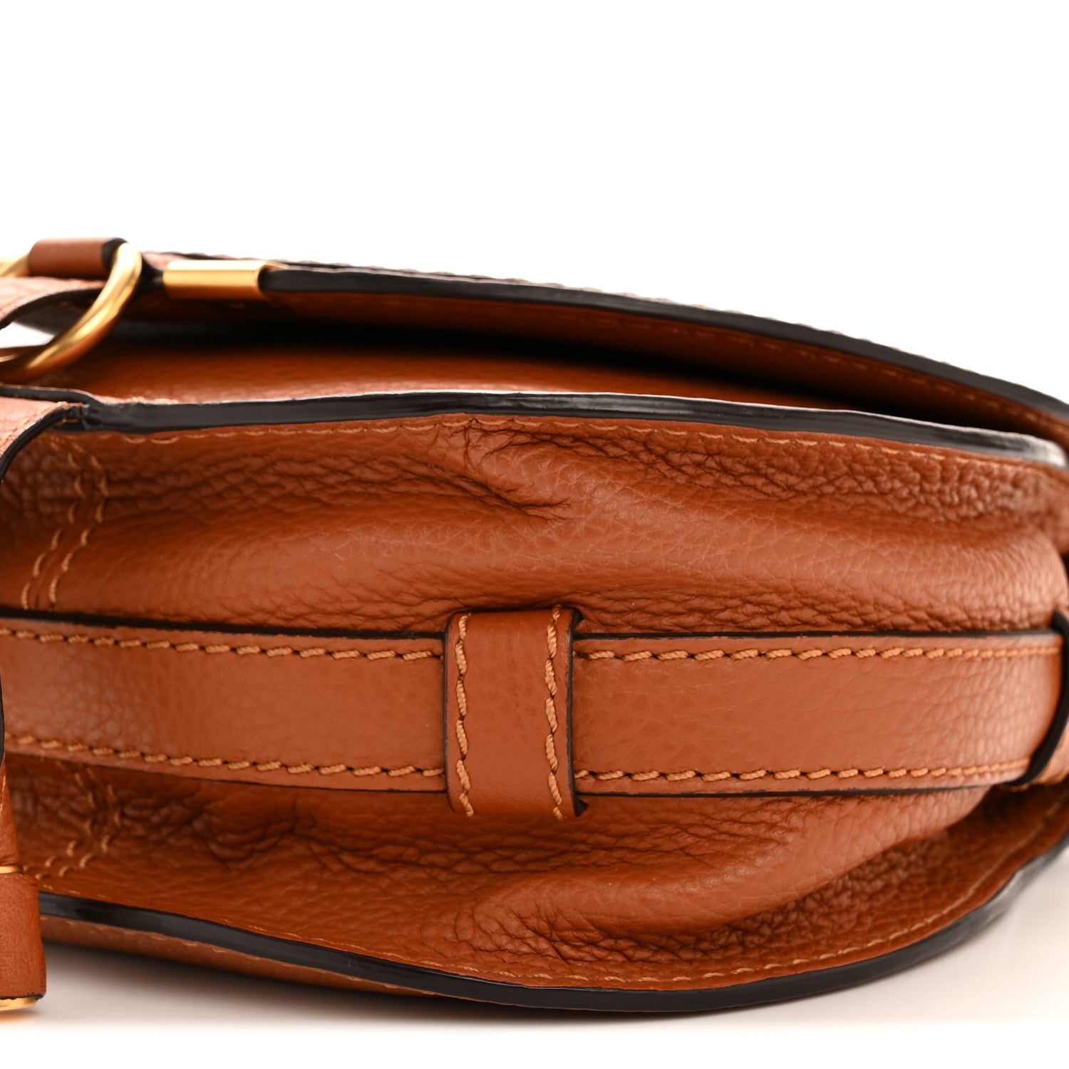 Chloe Calfskin Mini Marcie Round Crossbody Bag Tan 10 of 11