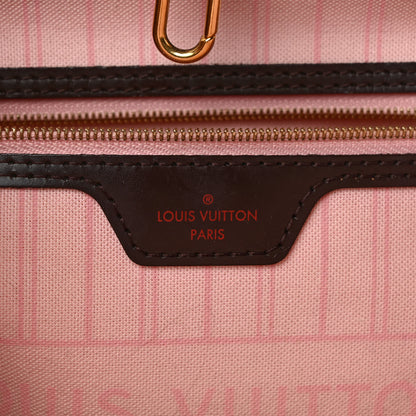Louis Vuitton Damier Ebene Neo Neverfull MM Rose Ballerine 6 of 11