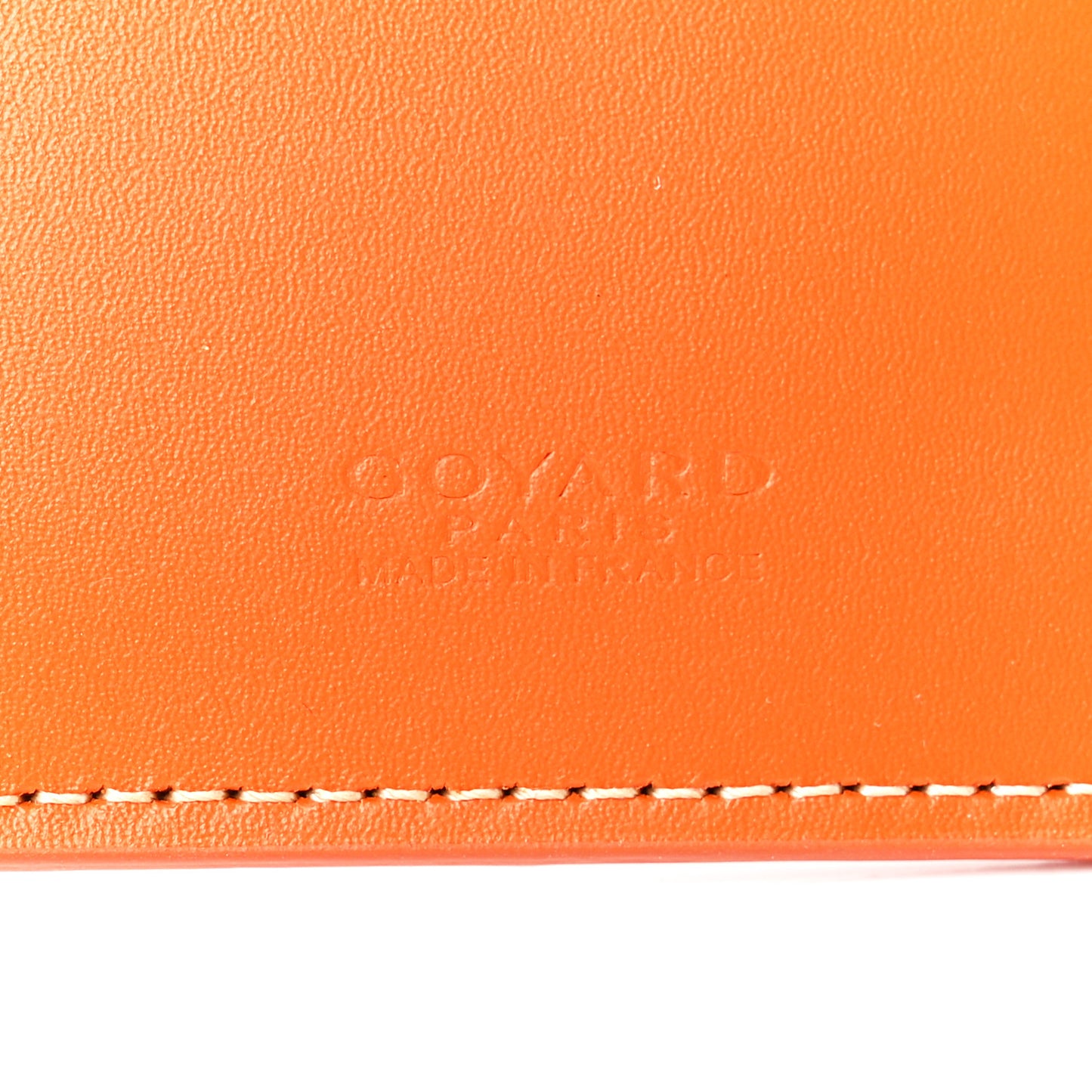 Goyardine Long Bi-Fold Wallet Orange