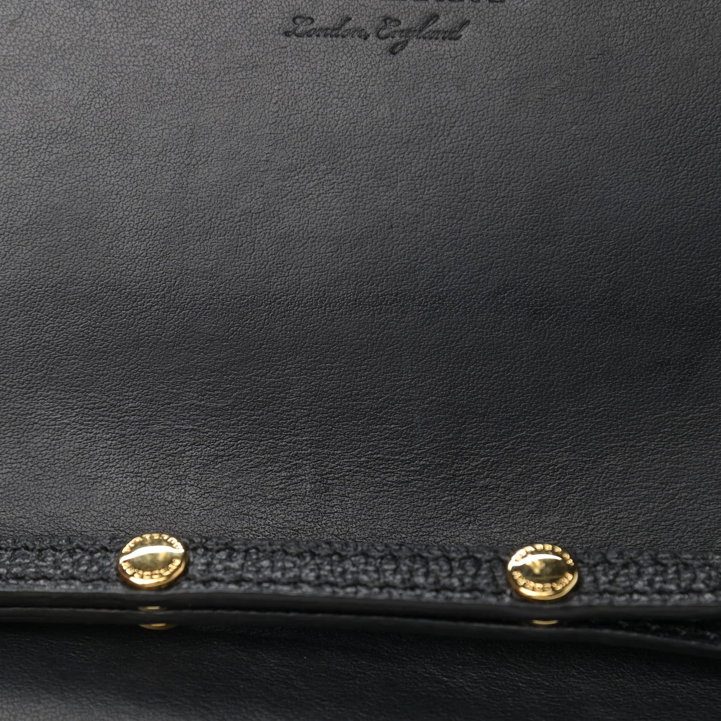 Derby Calfskin House Check Wallet On Chain Black