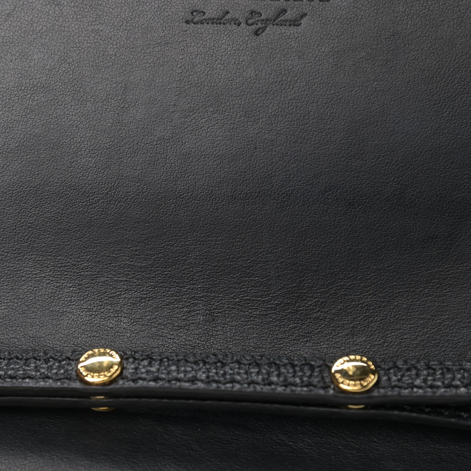 Burberry Derby Calfskin House Check Wallet On Chain Black 10 of 10