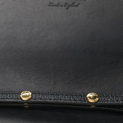 Burberry Derby Calfskin House Check Wallet On Chain Black 10 of 10