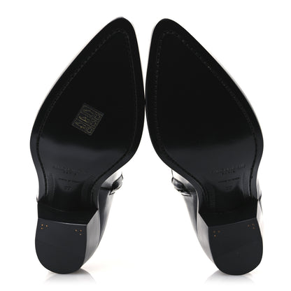 Saint Laurent Vitello Beat 40 Ankle Boots 37 Black 7 of 12
