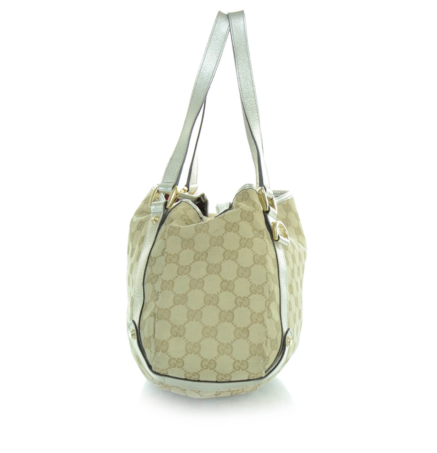 Gucci Monogram Medium Abbey Shoulder Bag Metallic 4 of 12