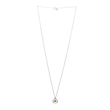 Tiffany Sterling Silver 12.75mm HardWear Ball Pendant Necklace 3 of 5