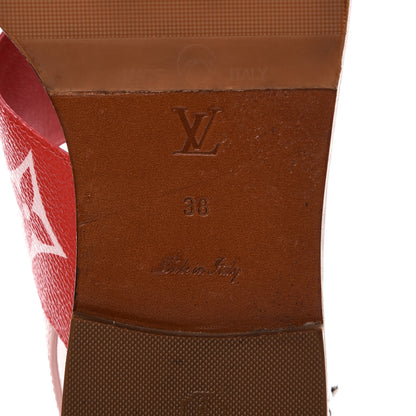 Louis Vuitton Monogram Giant Sandals 38 Rouge 6 of 10