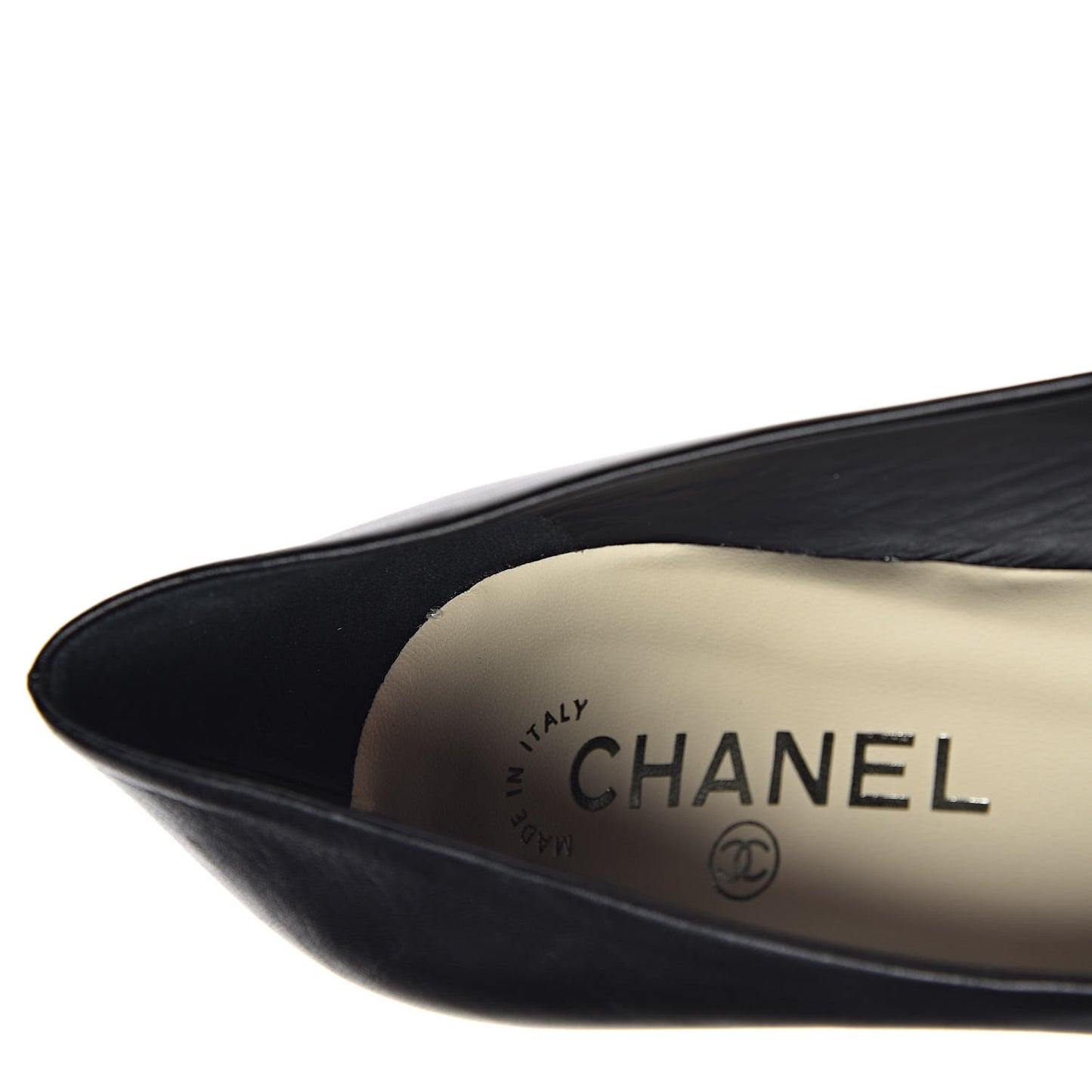 Lambskin Camellia Pumps 37.5 Black