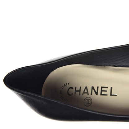 Chanel Lambskin Camellia Pumps 37.5 Black 12 of 12
