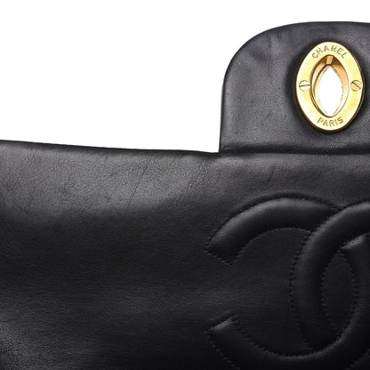 Chanel Lambskin Quilted XL Jumbo Single Flap Black 14 of 18