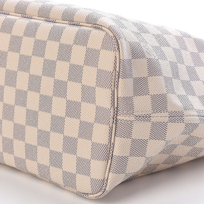 Louis Vuitton Damier Azur Neo Neverfull MM Rose Ballerine 10 of 10