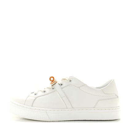 Hermes Calfskin Day Sneakers 37.5 White 1 of 11