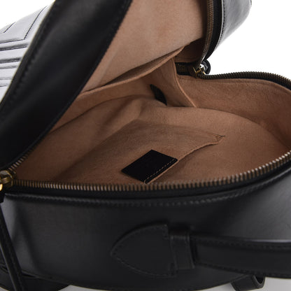 Gucci Calfskin Matelasse GG Marmont Backpack Black 5 of 7