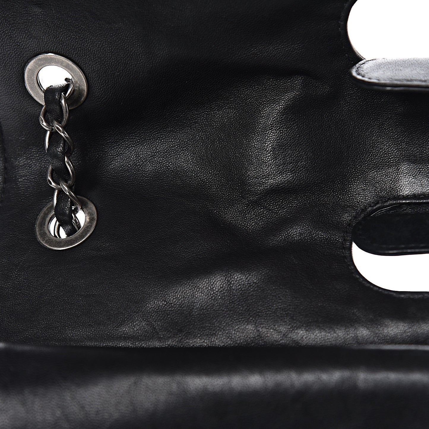 Washed Lambskin Maxi Take Away Flap Bag Black