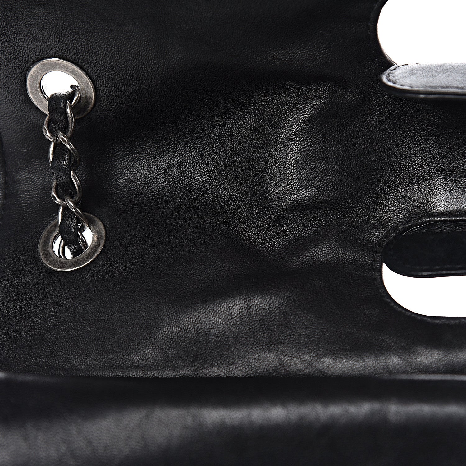 Chanel Washed Lambskin Maxi Take Away Flap Bag Black 12 of 20