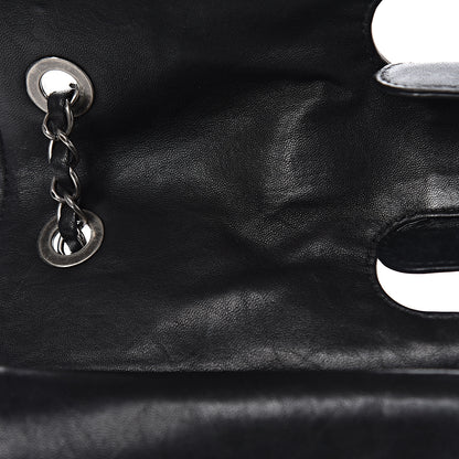 Chanel Washed Lambskin Maxi Take Away Flap Bag Black 12 of 20
