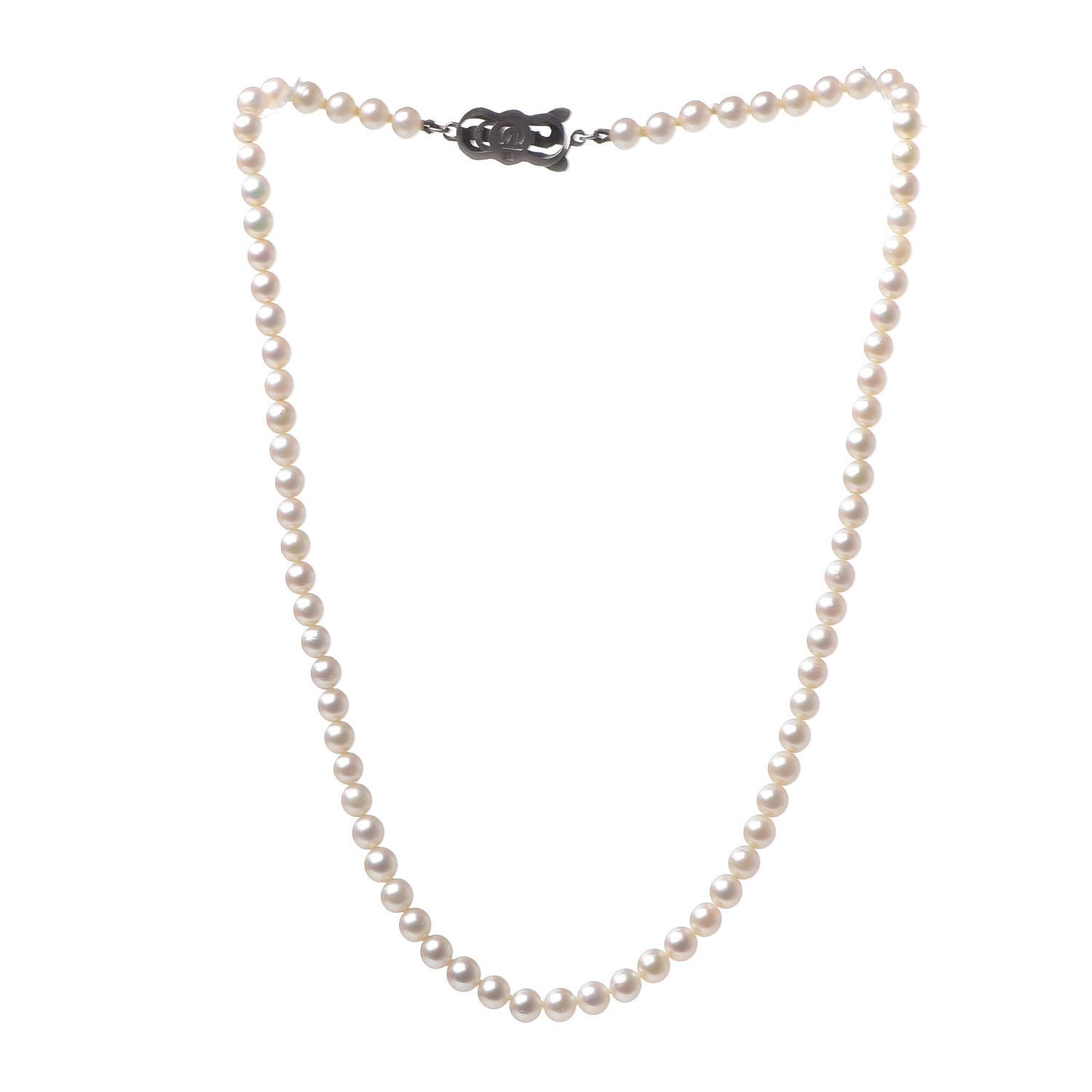 Sterling Silver Akoya Pearl 4-4.5mm Strand Necklace