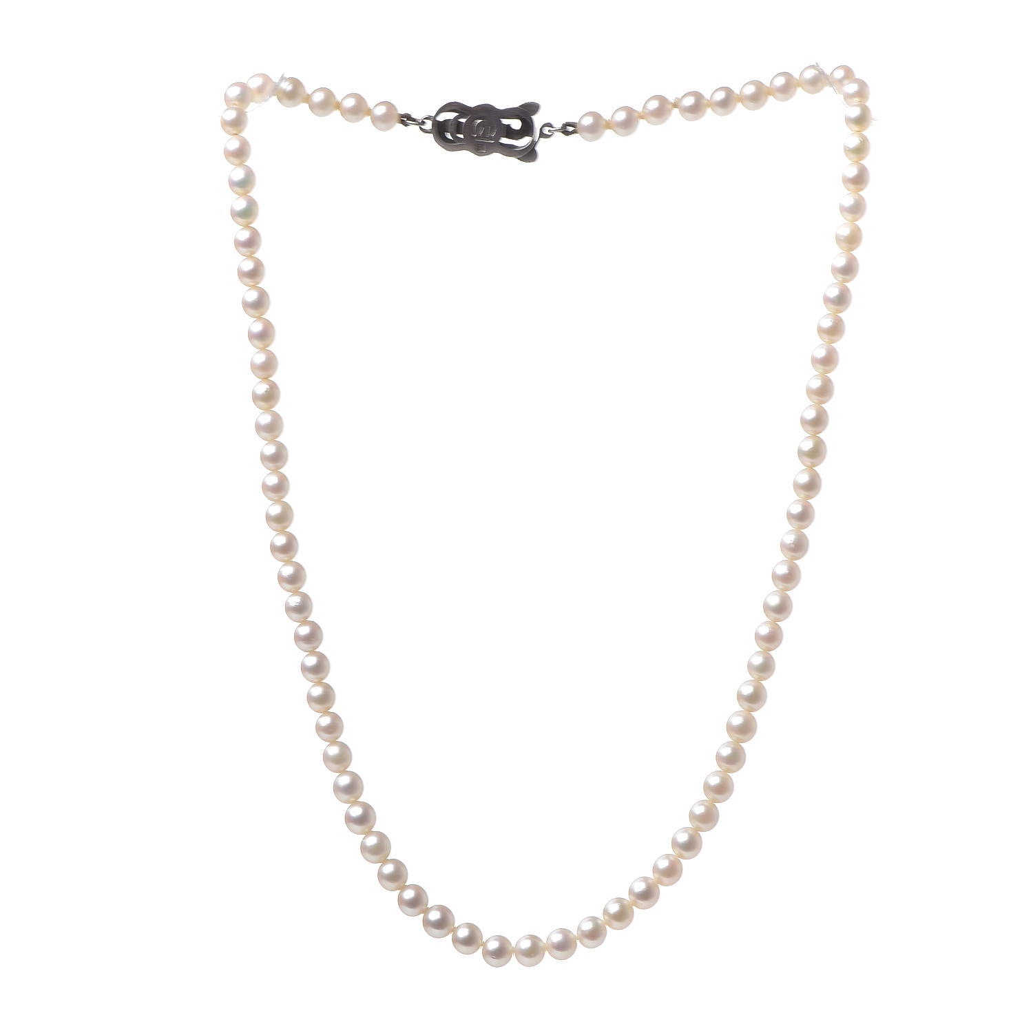 Mikimoto Sterling Silver Akoya Pearl 4-4.5mm Strand Necklace 3 of 6
